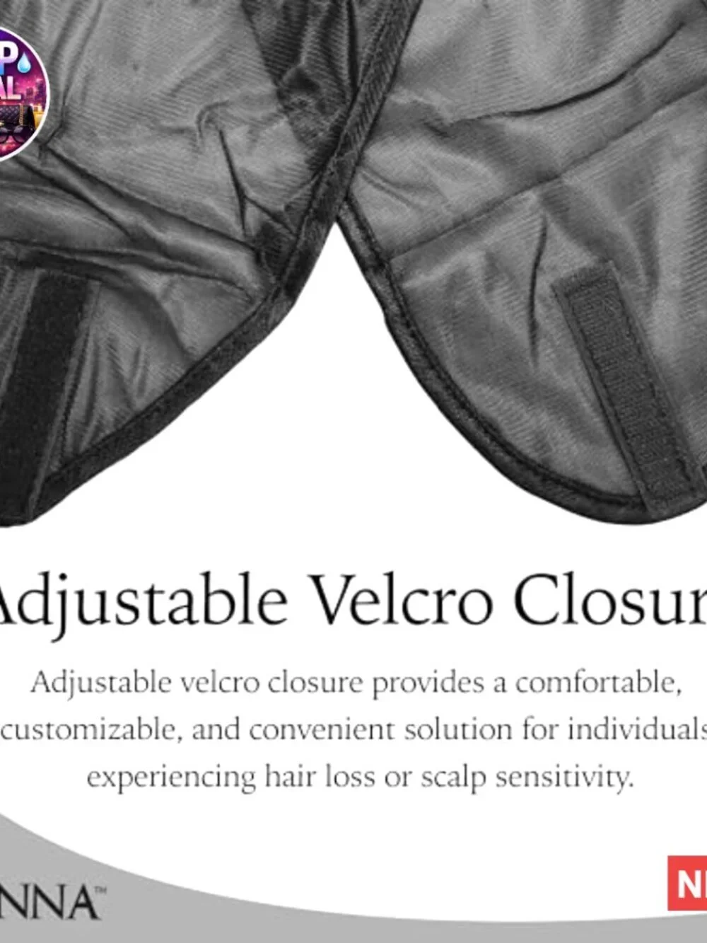 Silky Satin Adjustable Hair Wrap for Sleeping and Styling